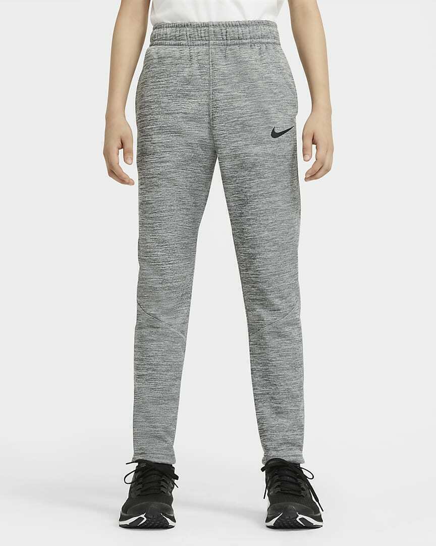 Nike Therma Big Kids Training Pants Size XL Joggers Boys Grey CU9082-084 New