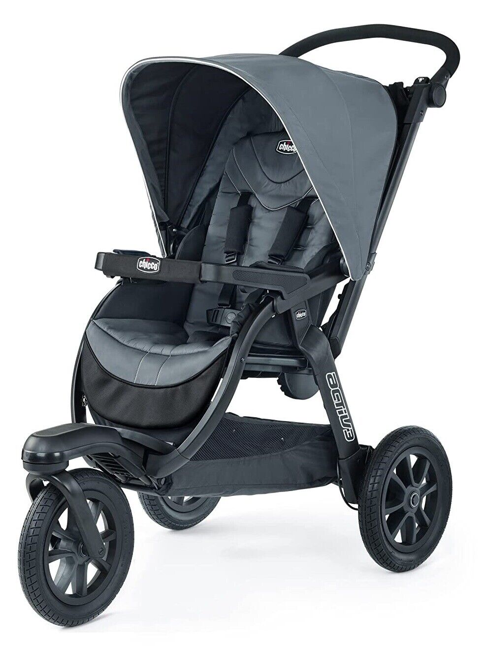 Chicco Activ3 Baby Jogger Jogging Single Stroller Eclipse NEW