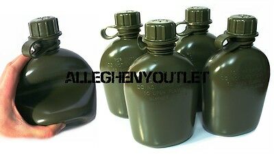 4 NEW US Military 1 Quart Plastic COLLAPSIBLE OD CANTEEN 1QT BPA FREE 4 PACK